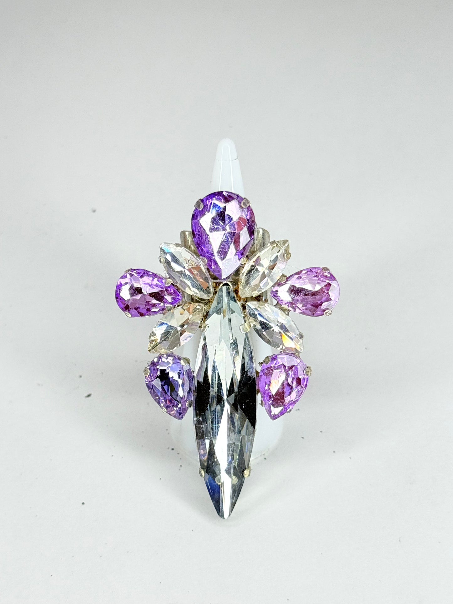 Violet & Clear Ring