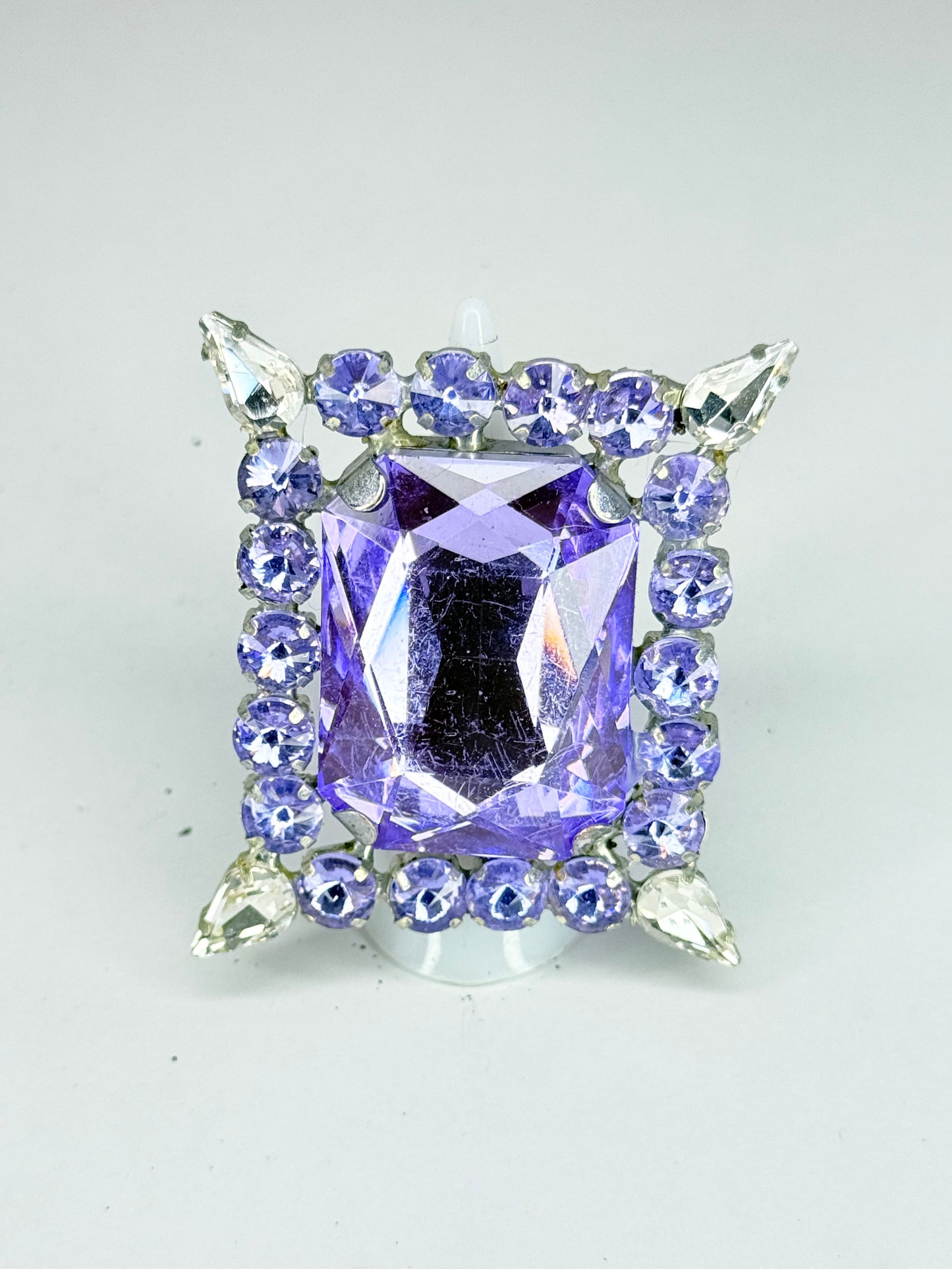 Violet & Clear Ring