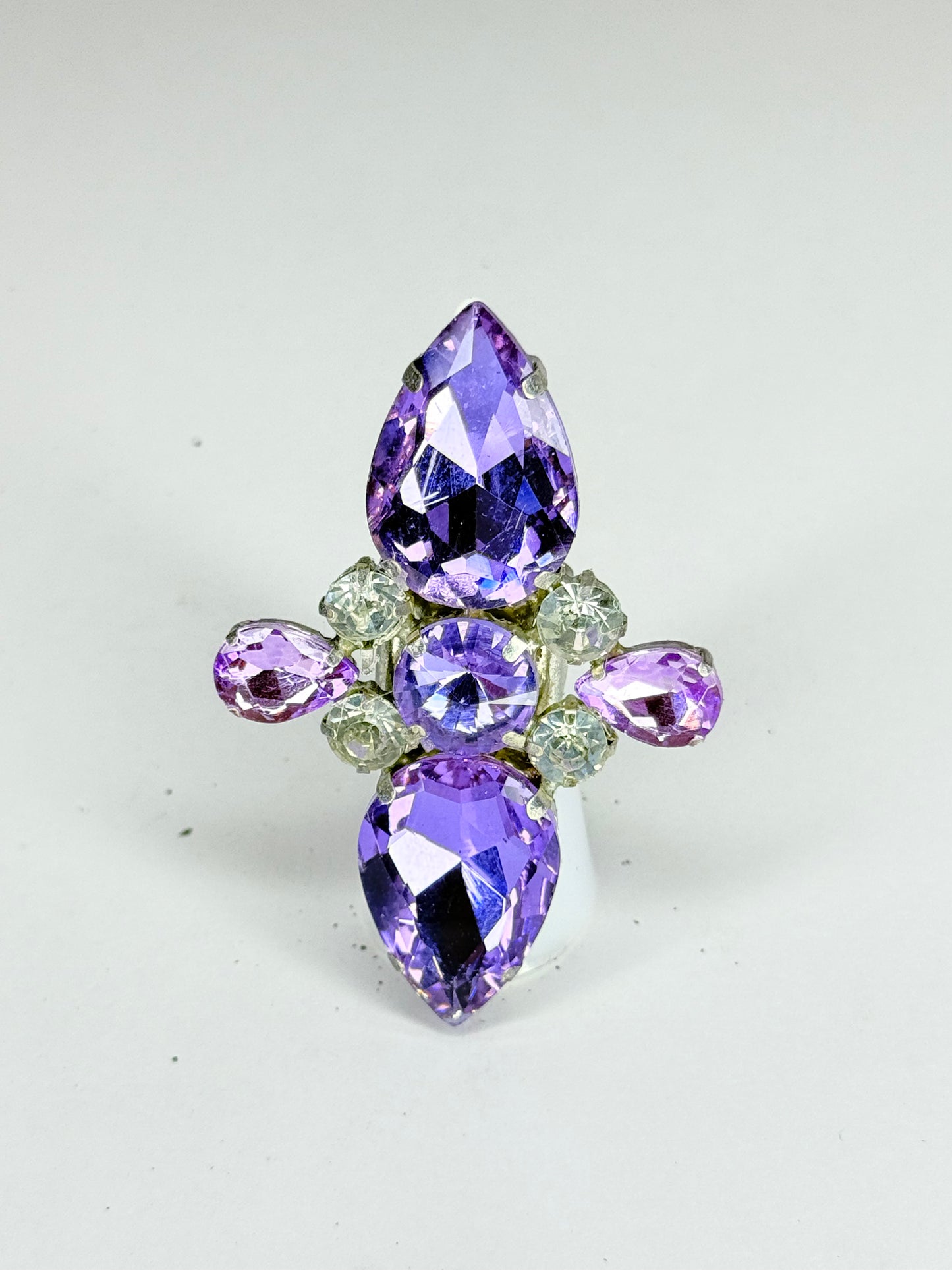 Violet & Clear Ring