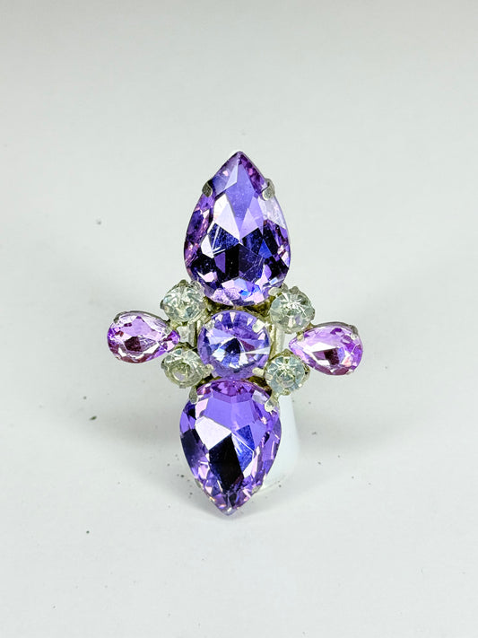 Violet & Clear Ring