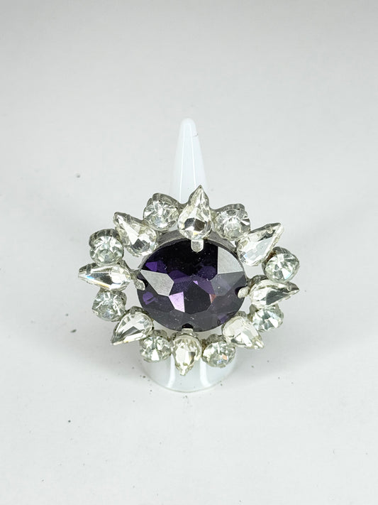 Purple & Clear Ring