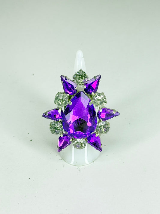 Purple & Clear Ring