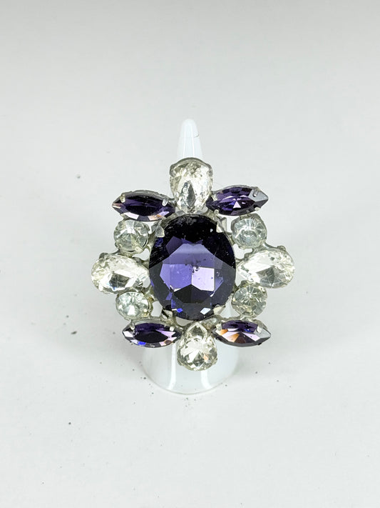 Purple & Clear Ring