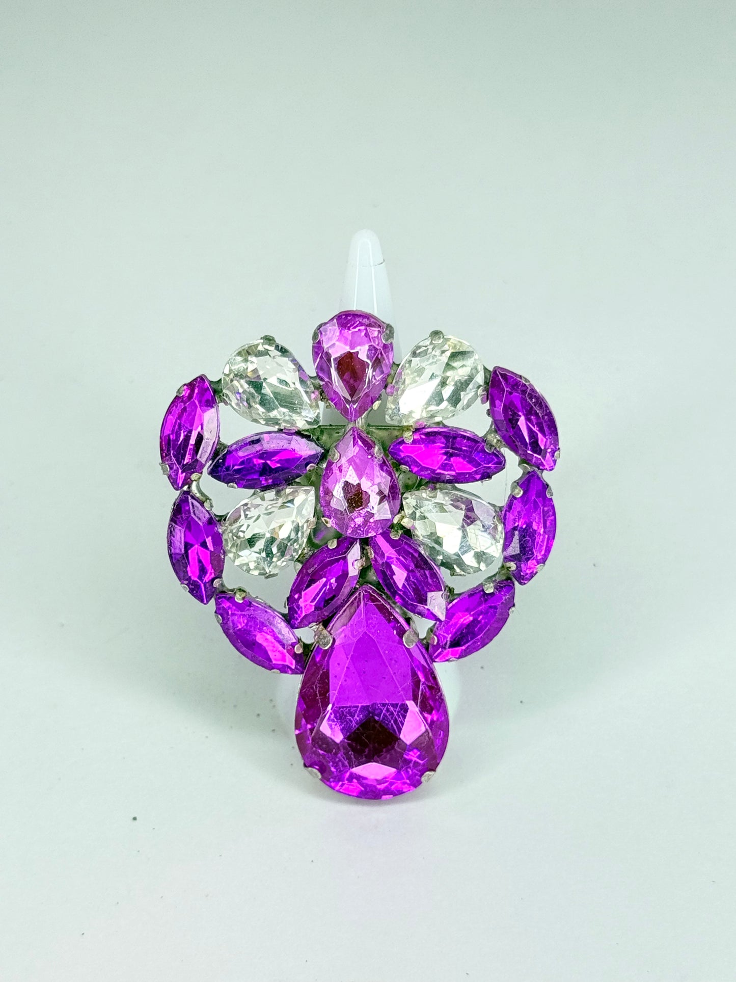 Purple & Clear Ring