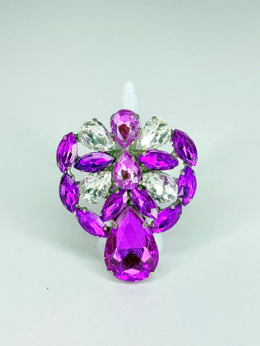 Purple & Clear Ring