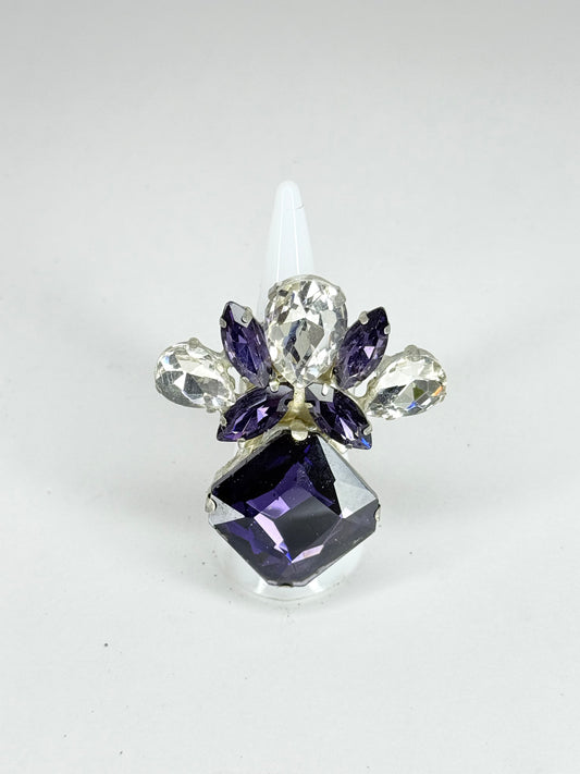 Purple & Clear Ring