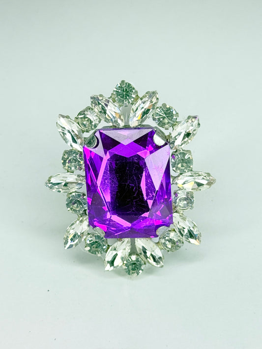 Purple & Clear Ring