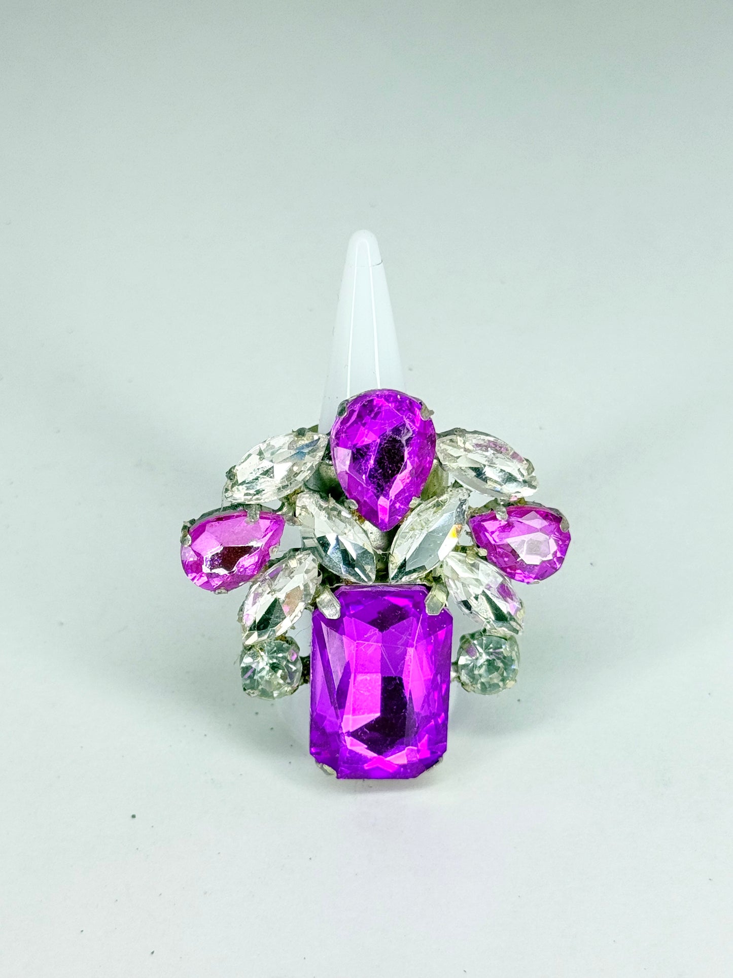 Purple & Clear Ring