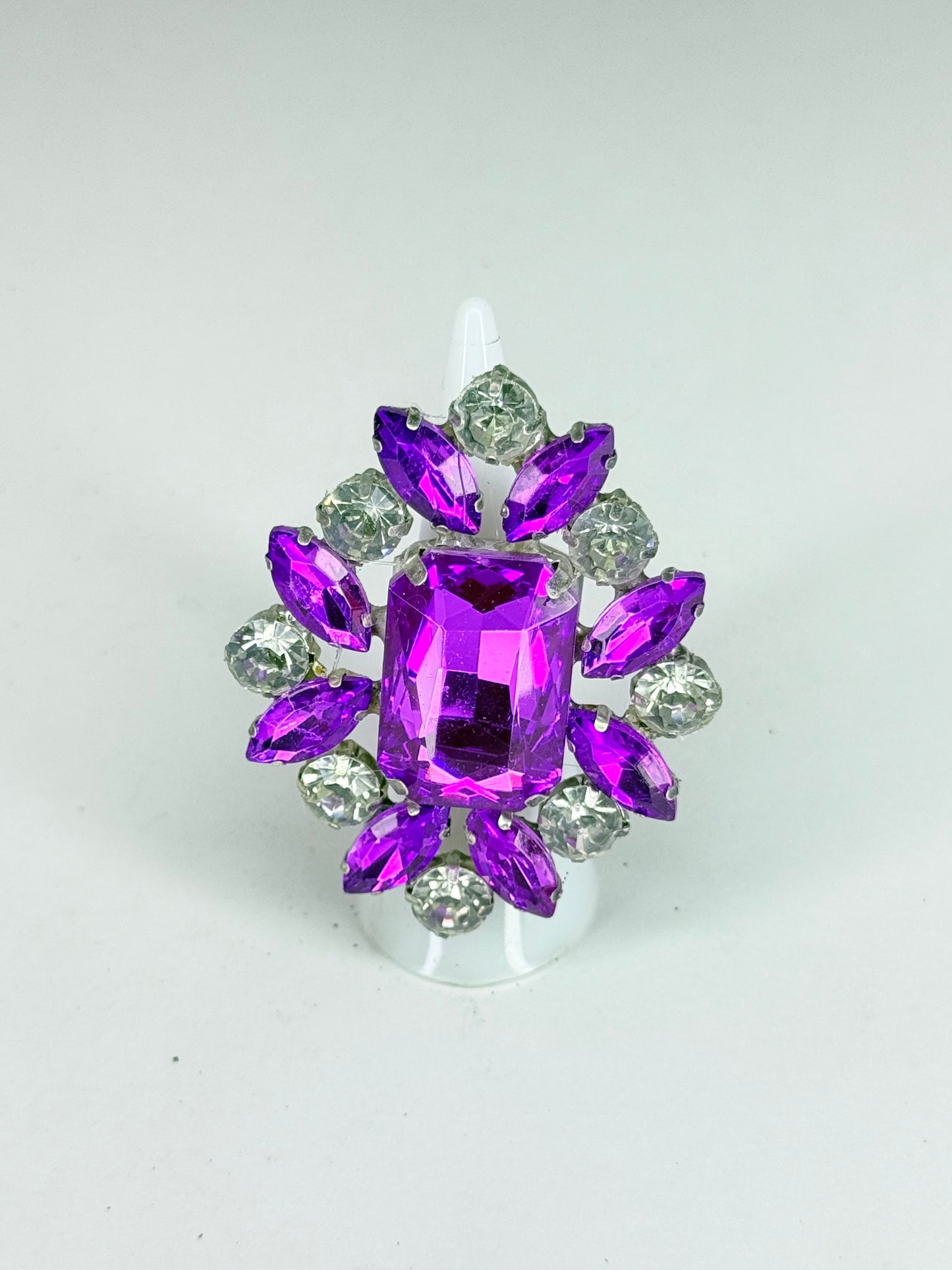Purple & Clear Ring