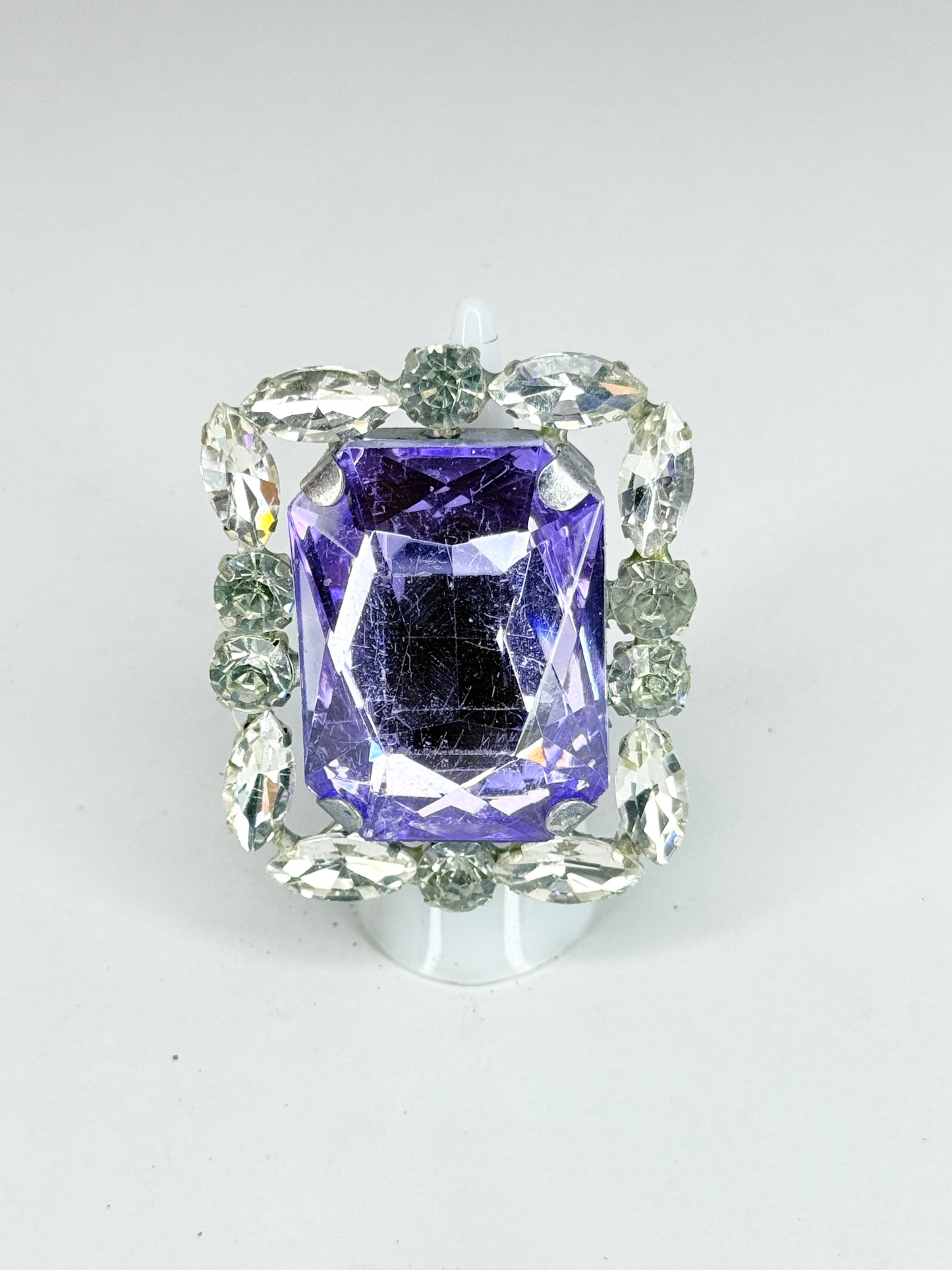 Violet & Clear Ring