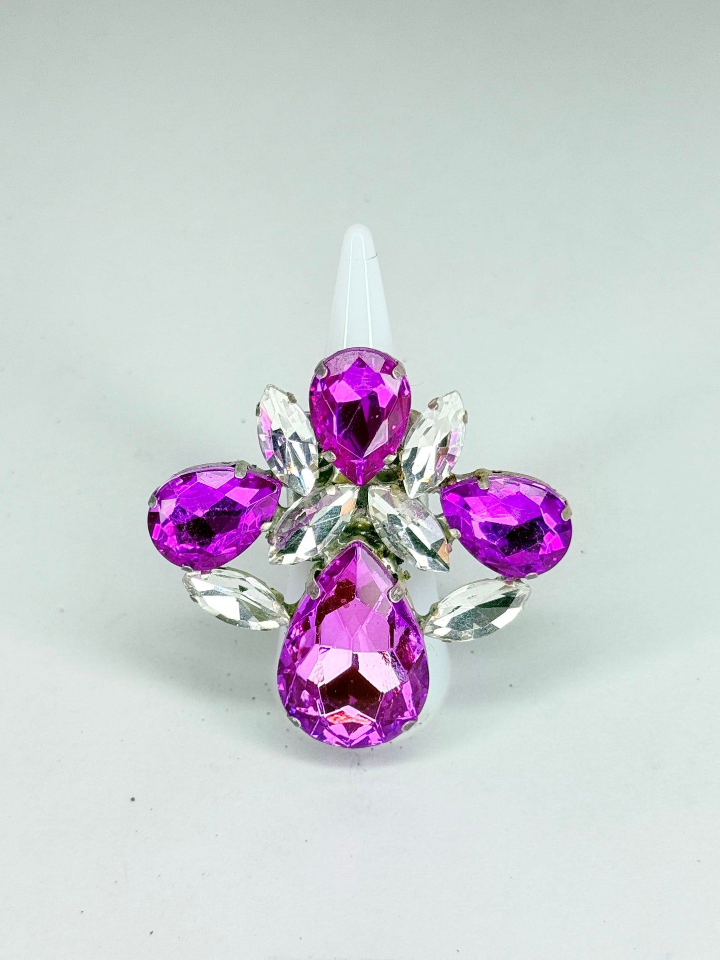Purple & Clear Ring
