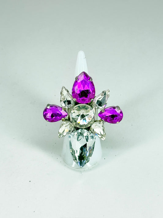 Purple & Clear Ring