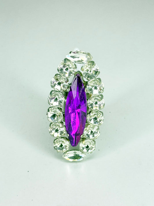 Purple & Clear Ring