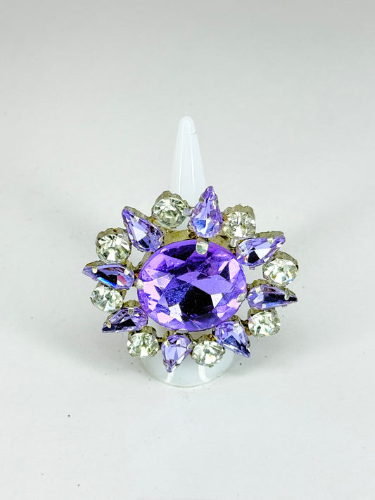 Purple & Clear Ring