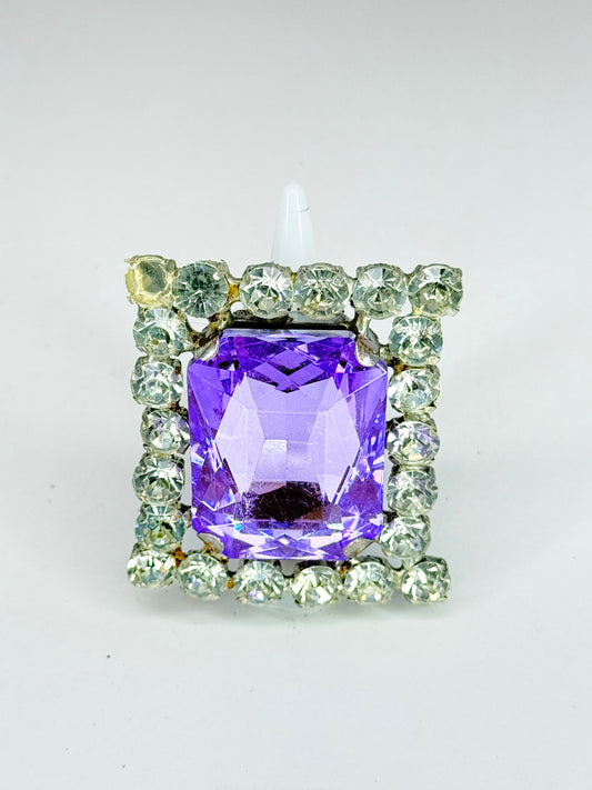 Violet & Clear Ring
