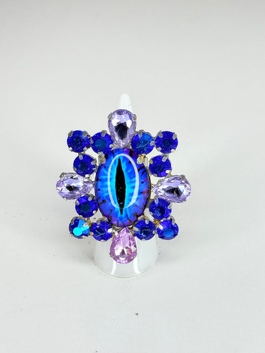 Blue & Purple Eyeball Ring
