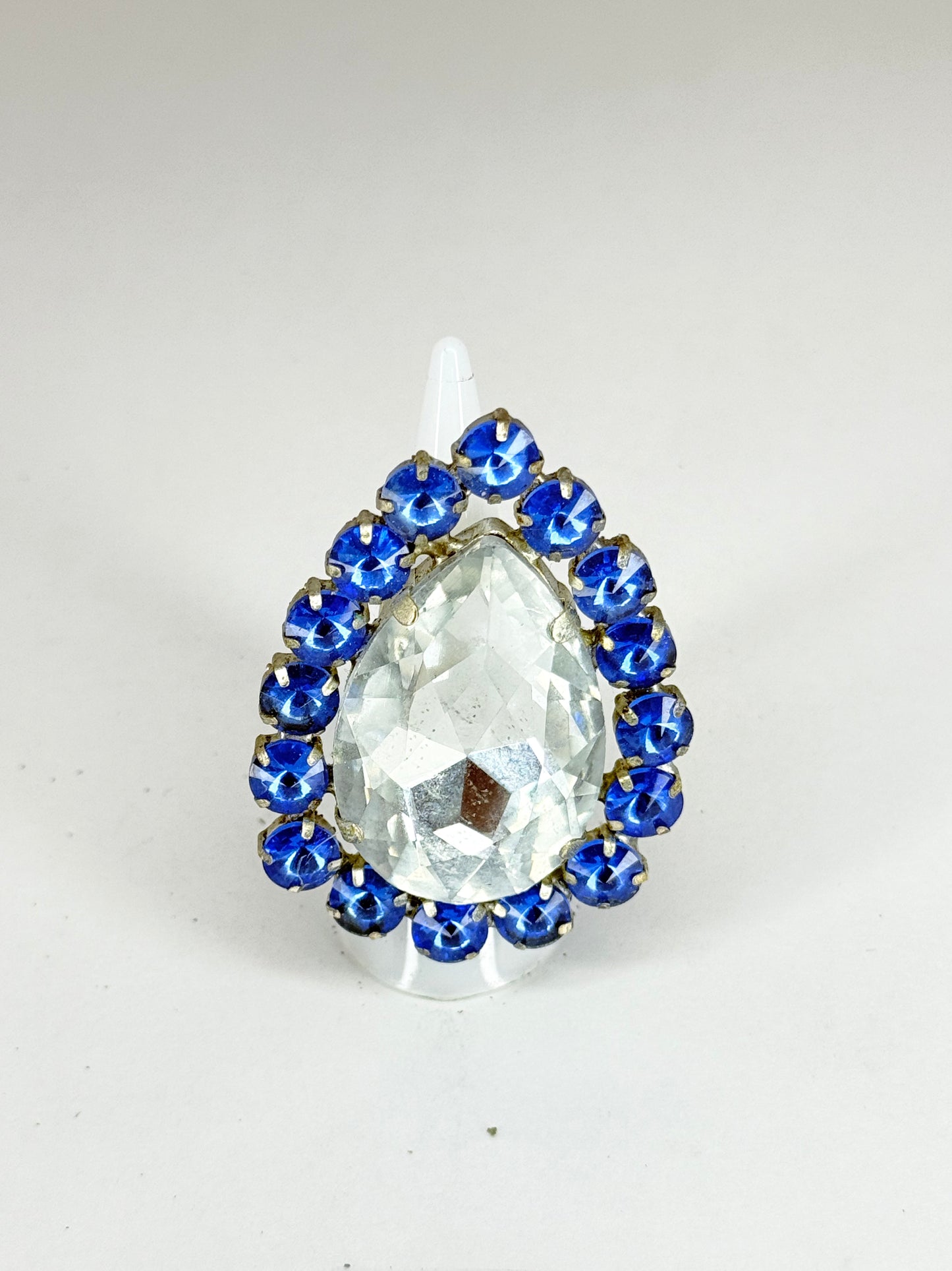 Sapphire Blue & Clear Ring