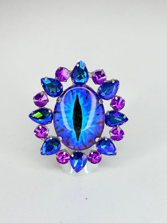 Blue & Purple Eyeball Ring
