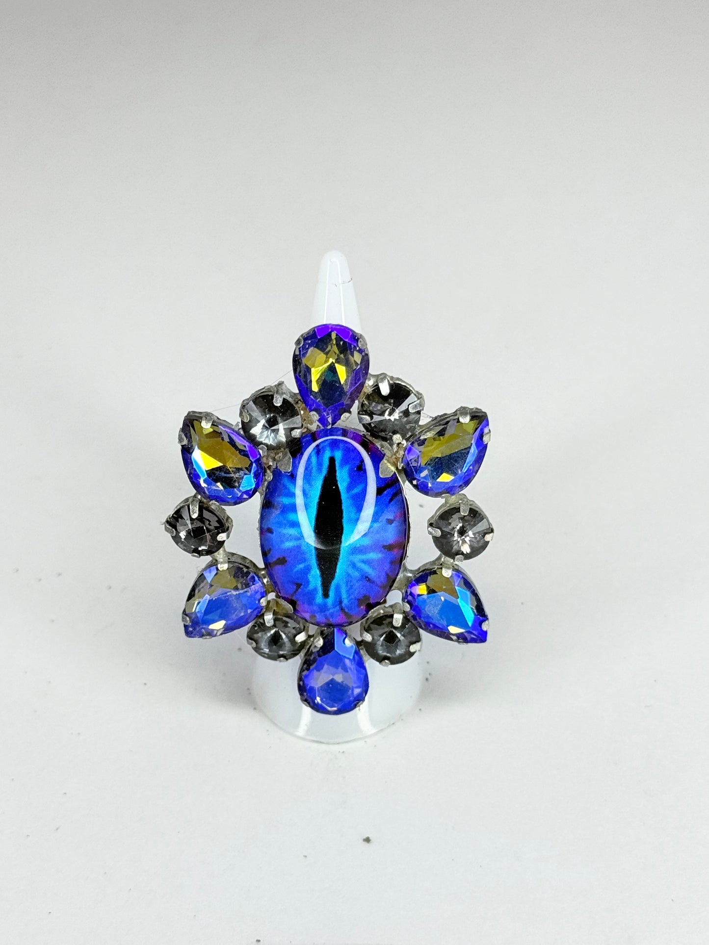 Blue & Grey Eyeball Ring