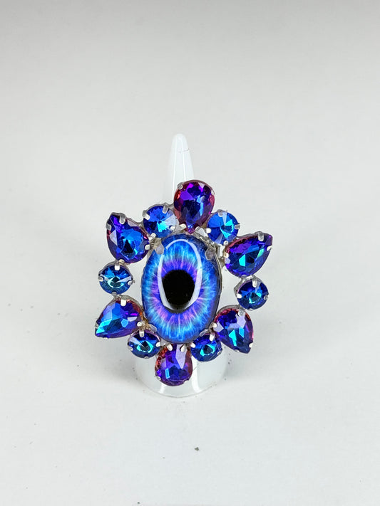 Blue & Purple Eyeball Ring