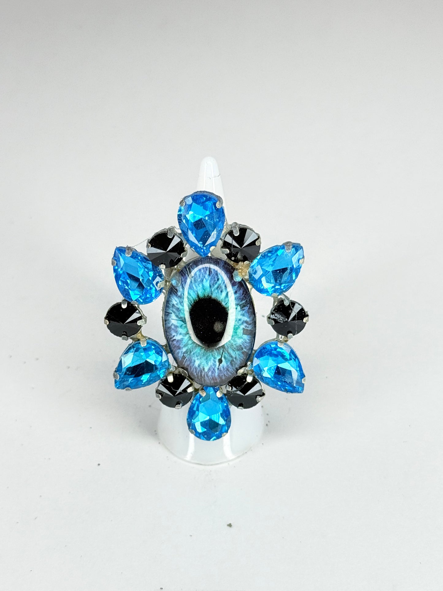 Blue Eyeball Ring