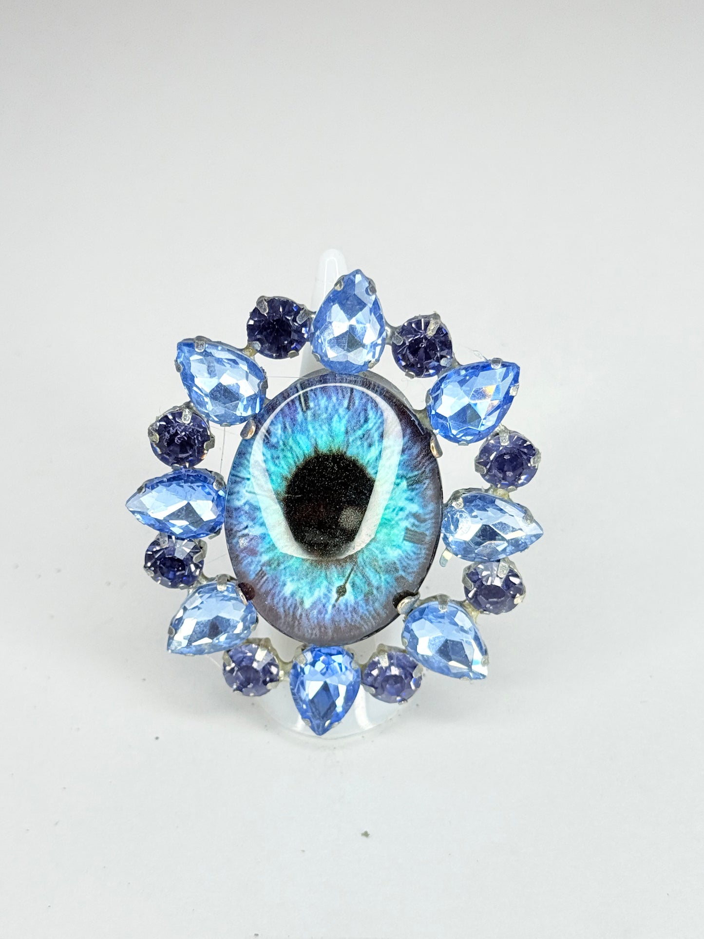 Blue Eyeball Ring