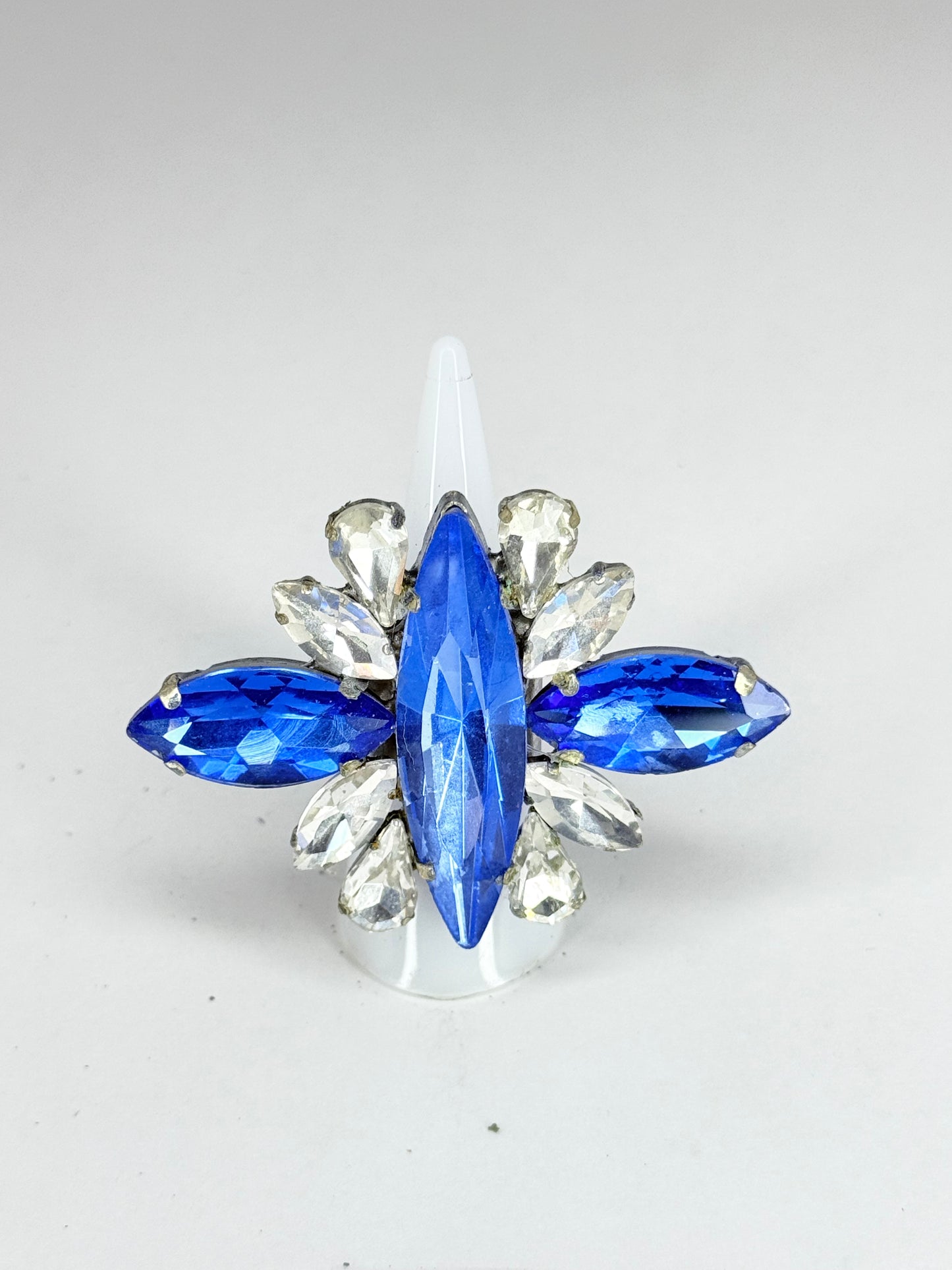 Sapphire Blue & Clear Ring