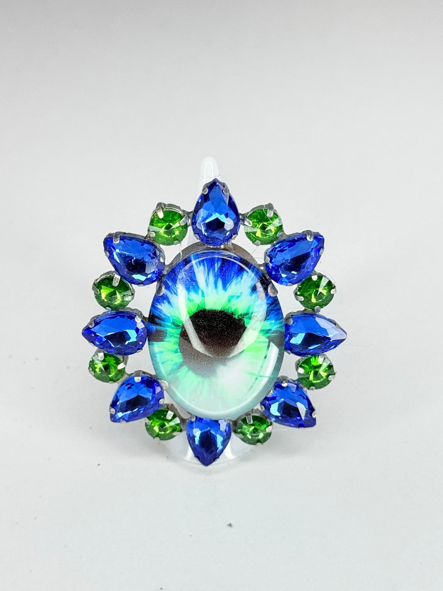 Blue & Green Eyeball Ring