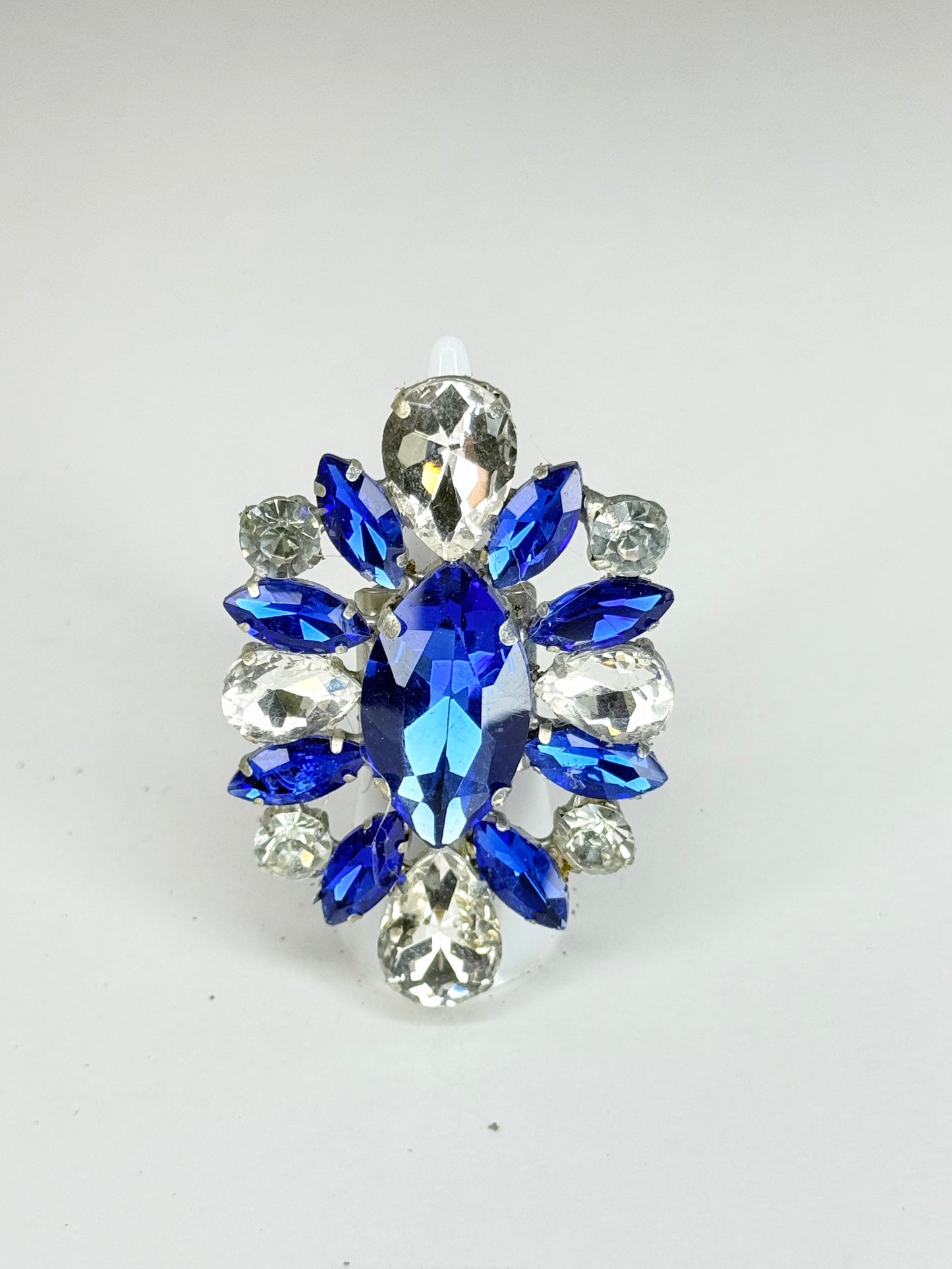 Sapphire Blue & Clear Ring