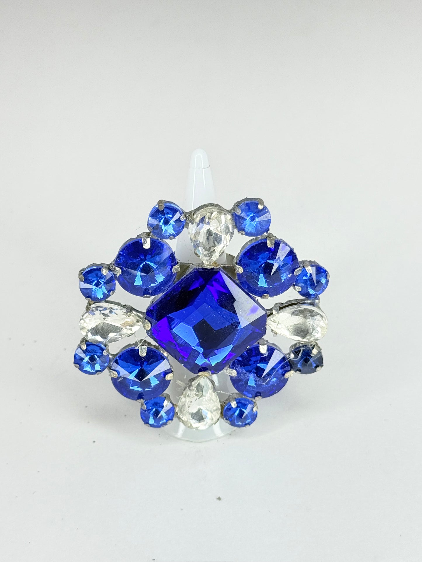 Sapphire Blue & Clear Ring