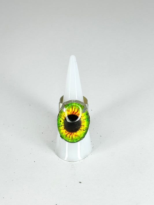 Green Eyeball Ring