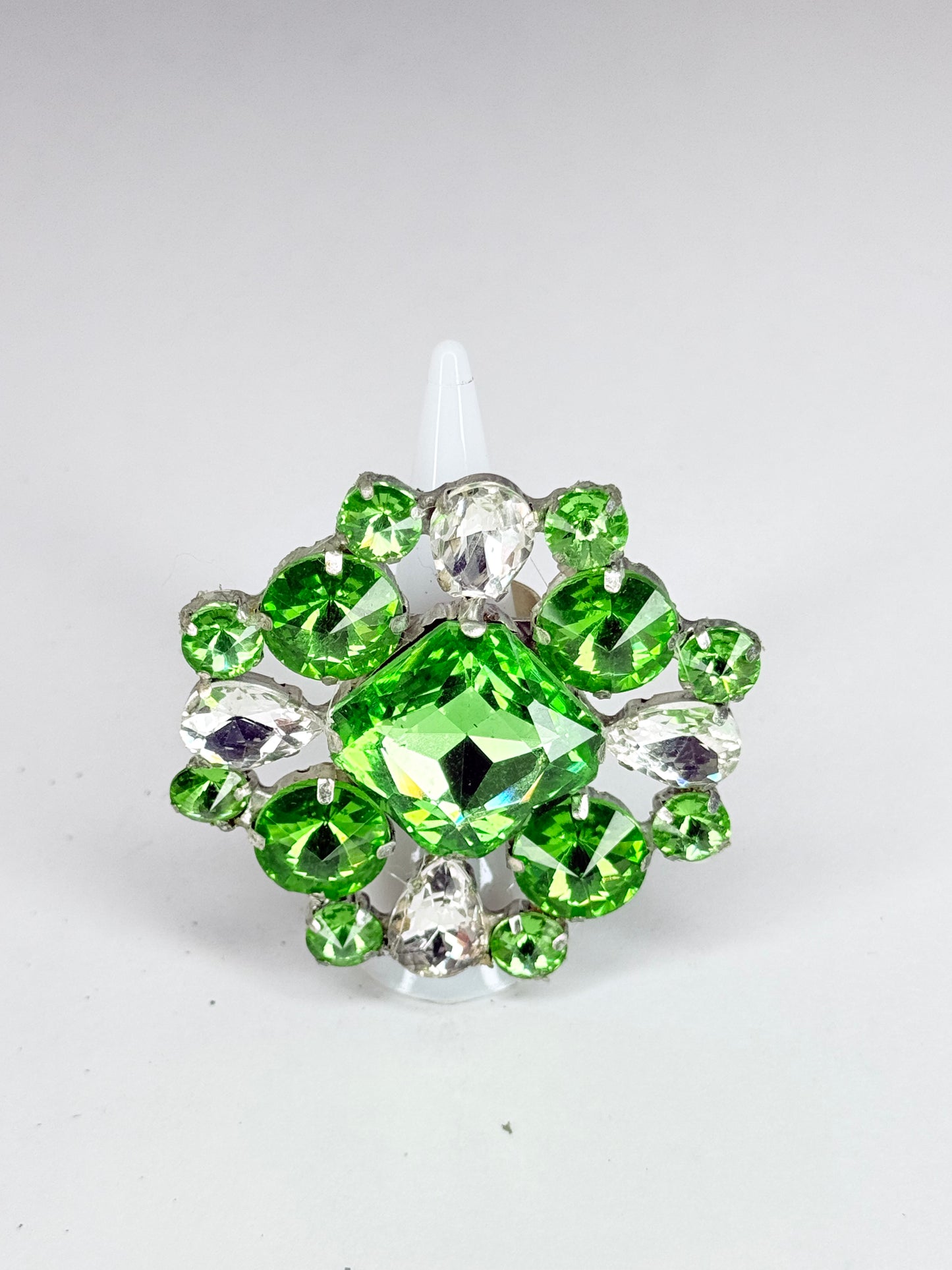 Peridot & Clear Ring