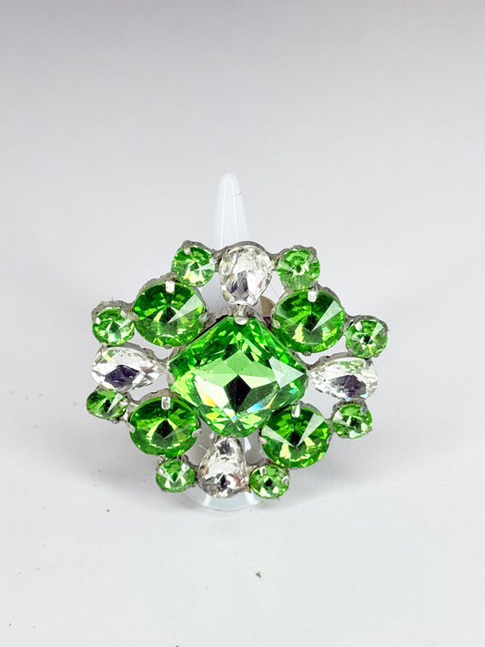 Peridot & Clear Ring