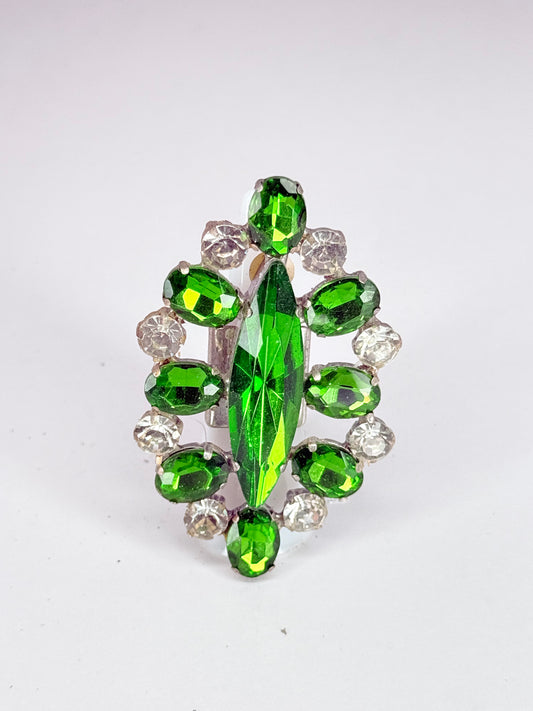 Emerald & Clear Ring