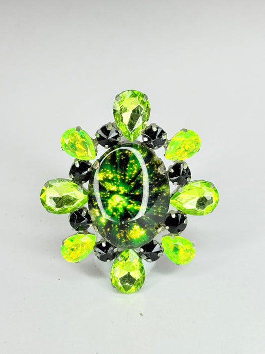 Acid & Green Cameo Ring