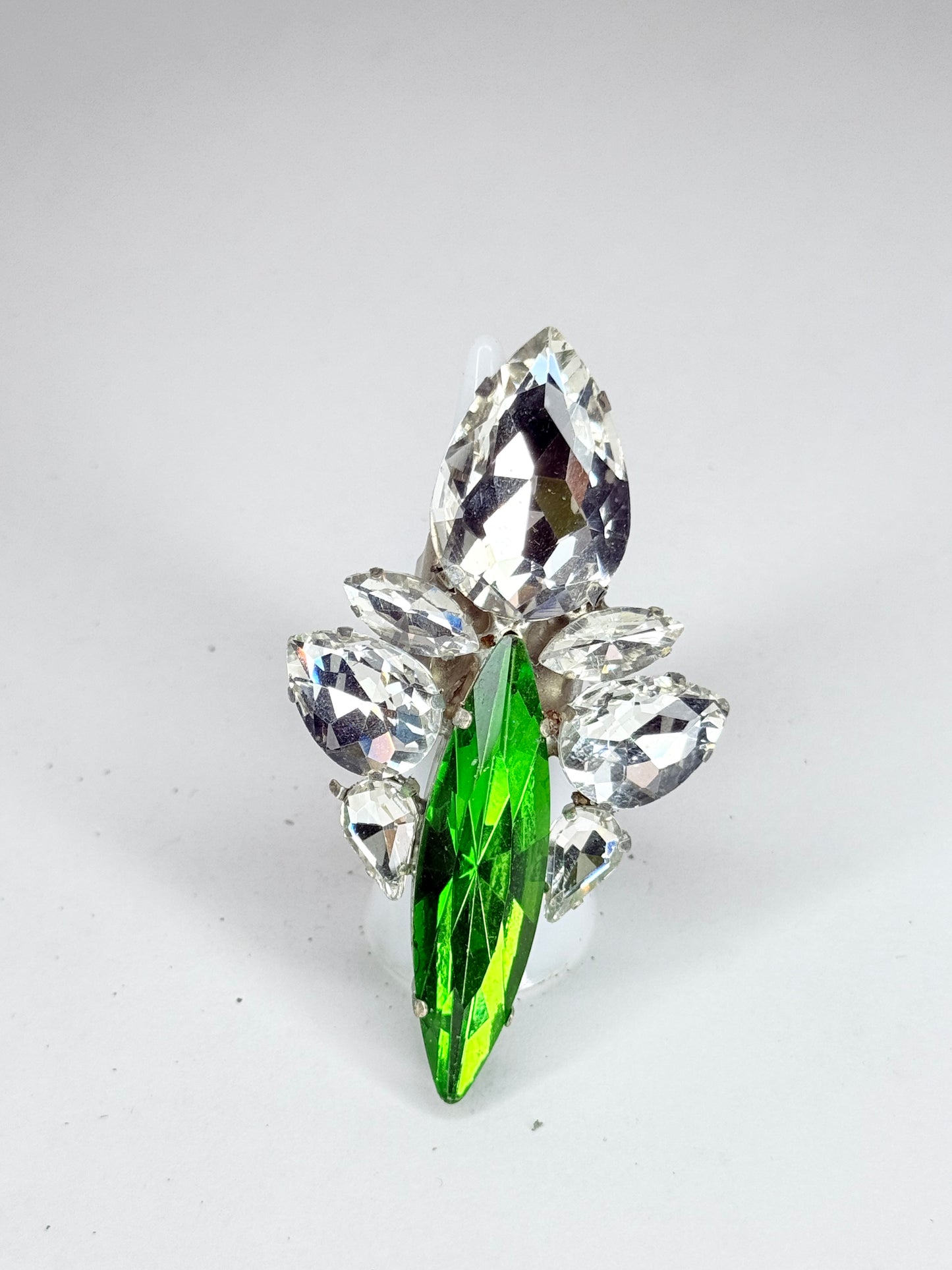 Emerald & Clear Ring