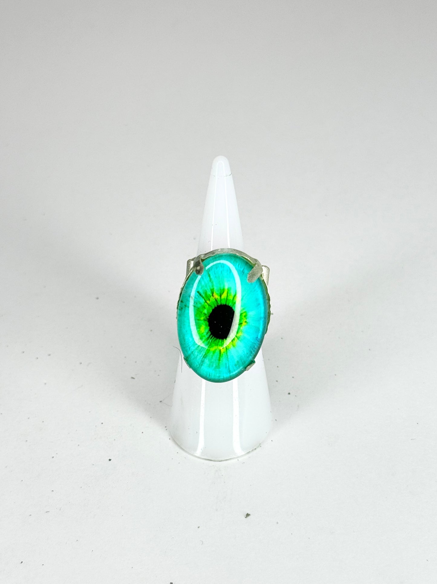 Green Eyeball Ring