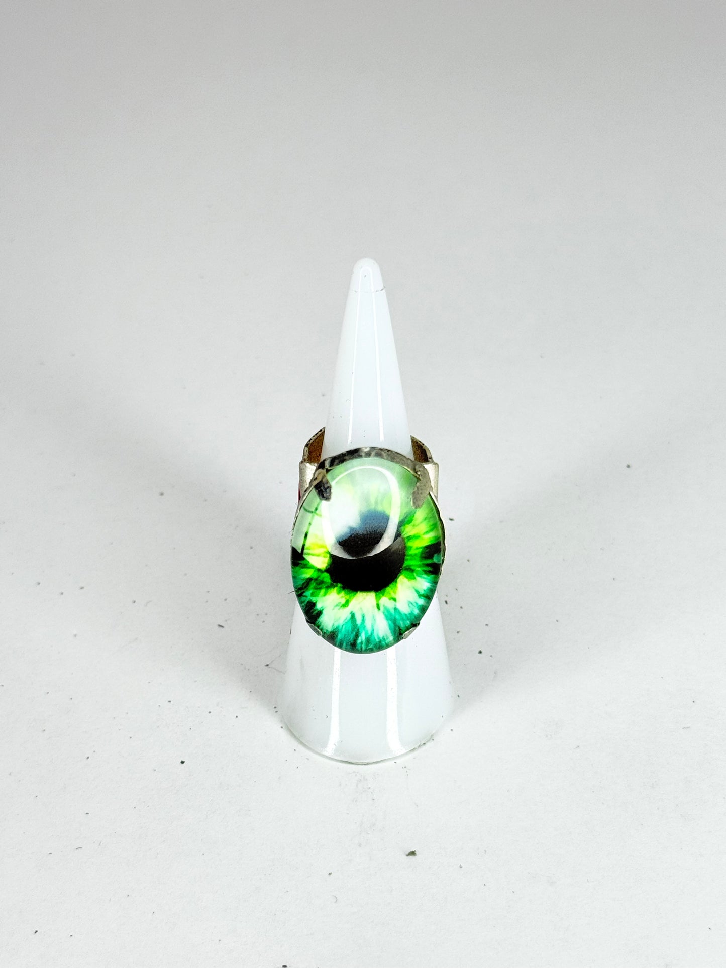 Green Eyeball Ring