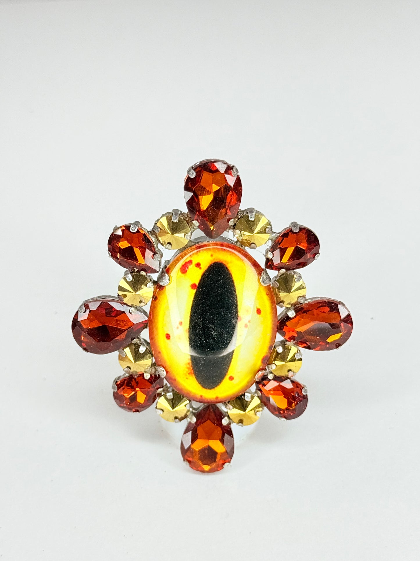 Brown & Gold Eyeball Ring