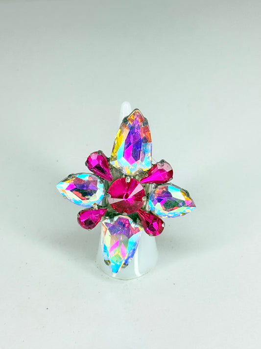 Fuchsia & AB Ring