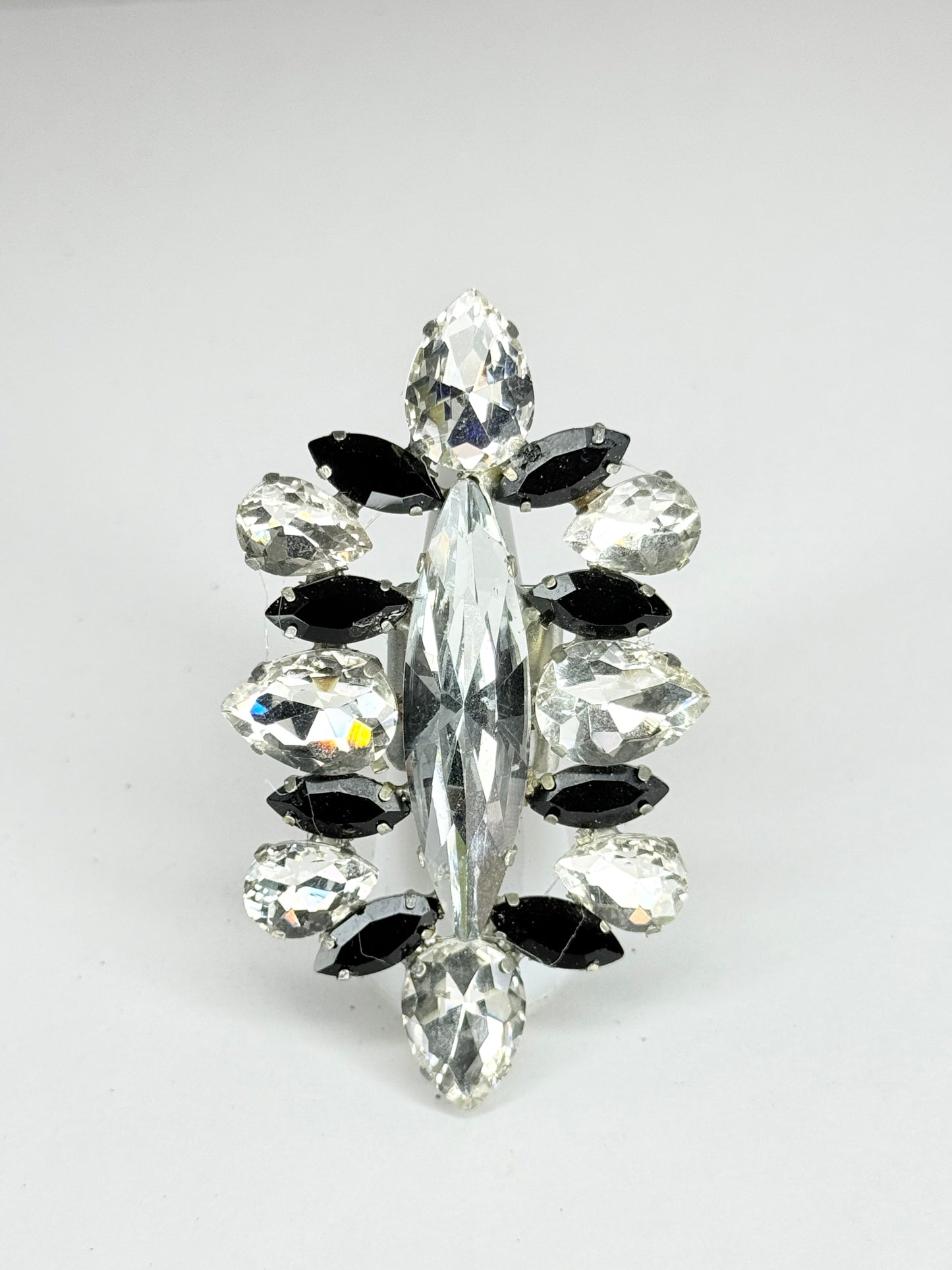 Clear & Black Ring
