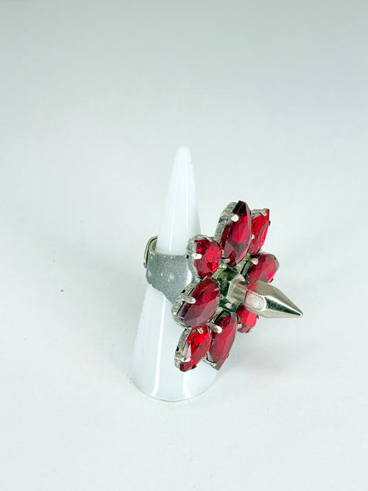 Red Spike Ring