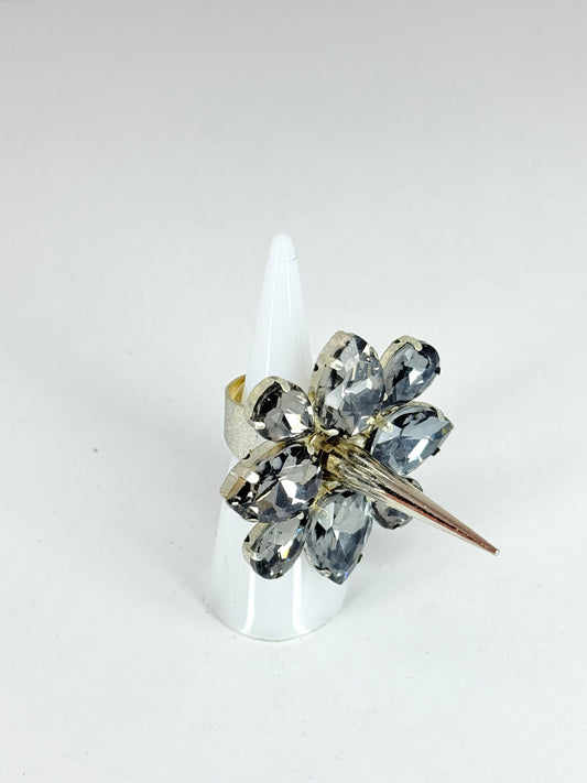 Grey Spike Ring