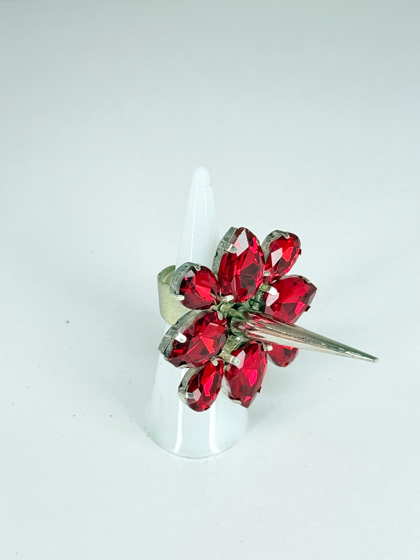 Red Spike Ring