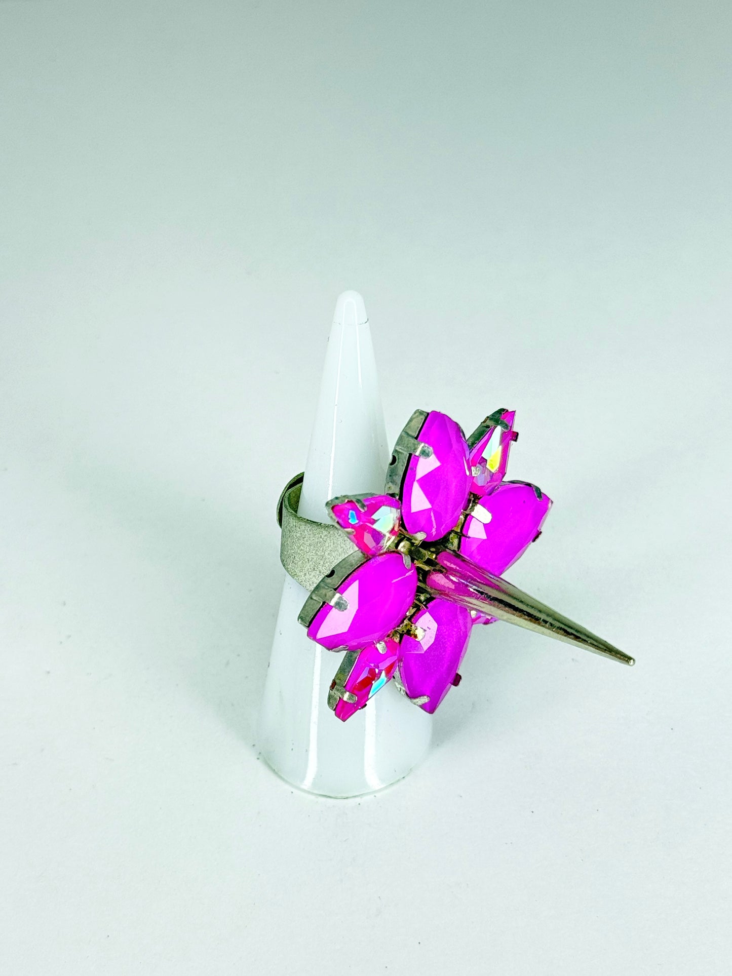Mocha Pink Spike Ring