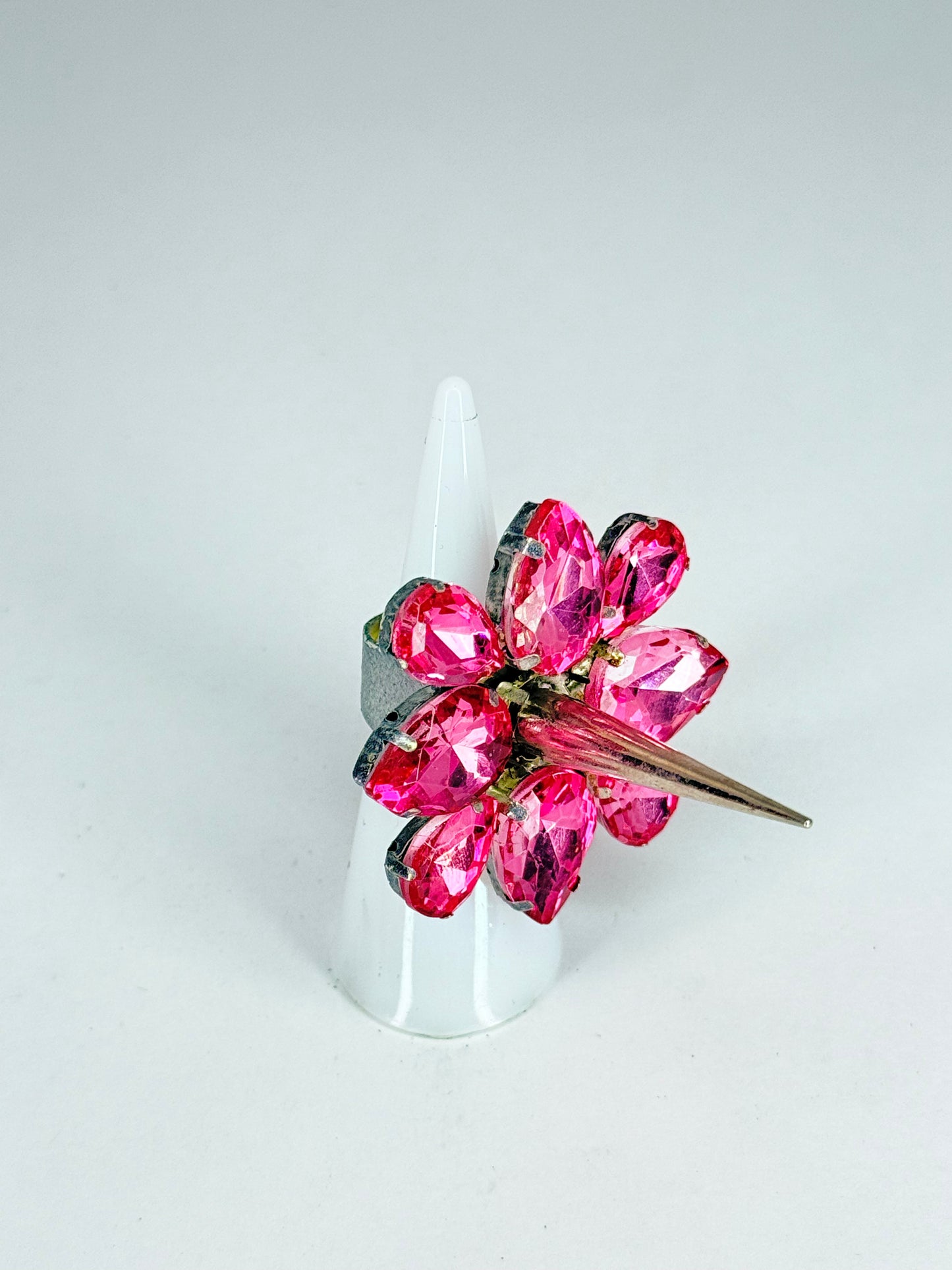 Rose Pink Spike Ring