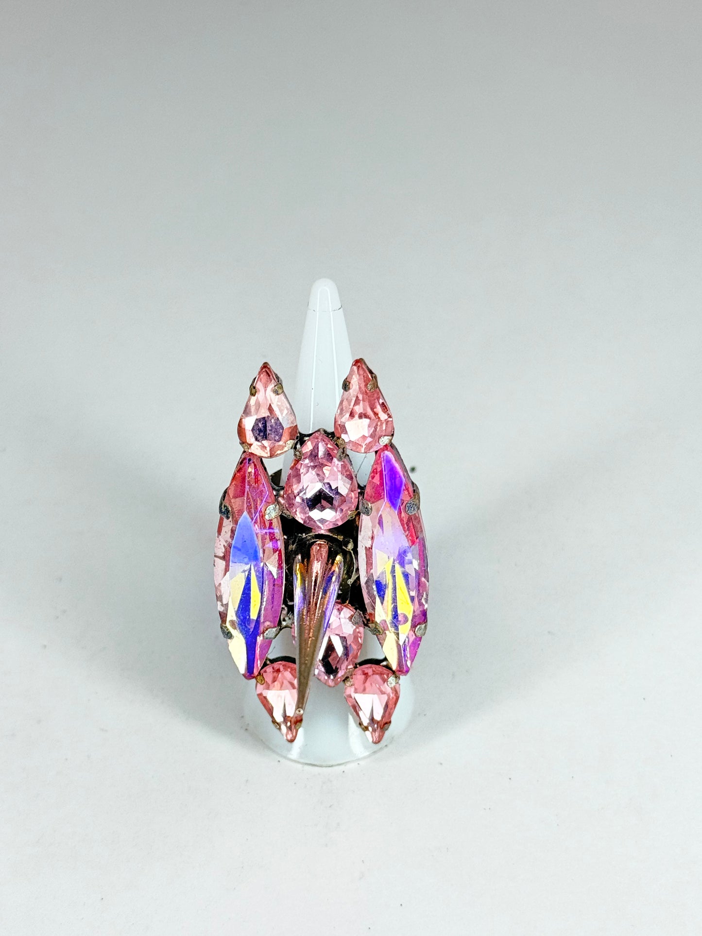 Light Pink Spike Ring