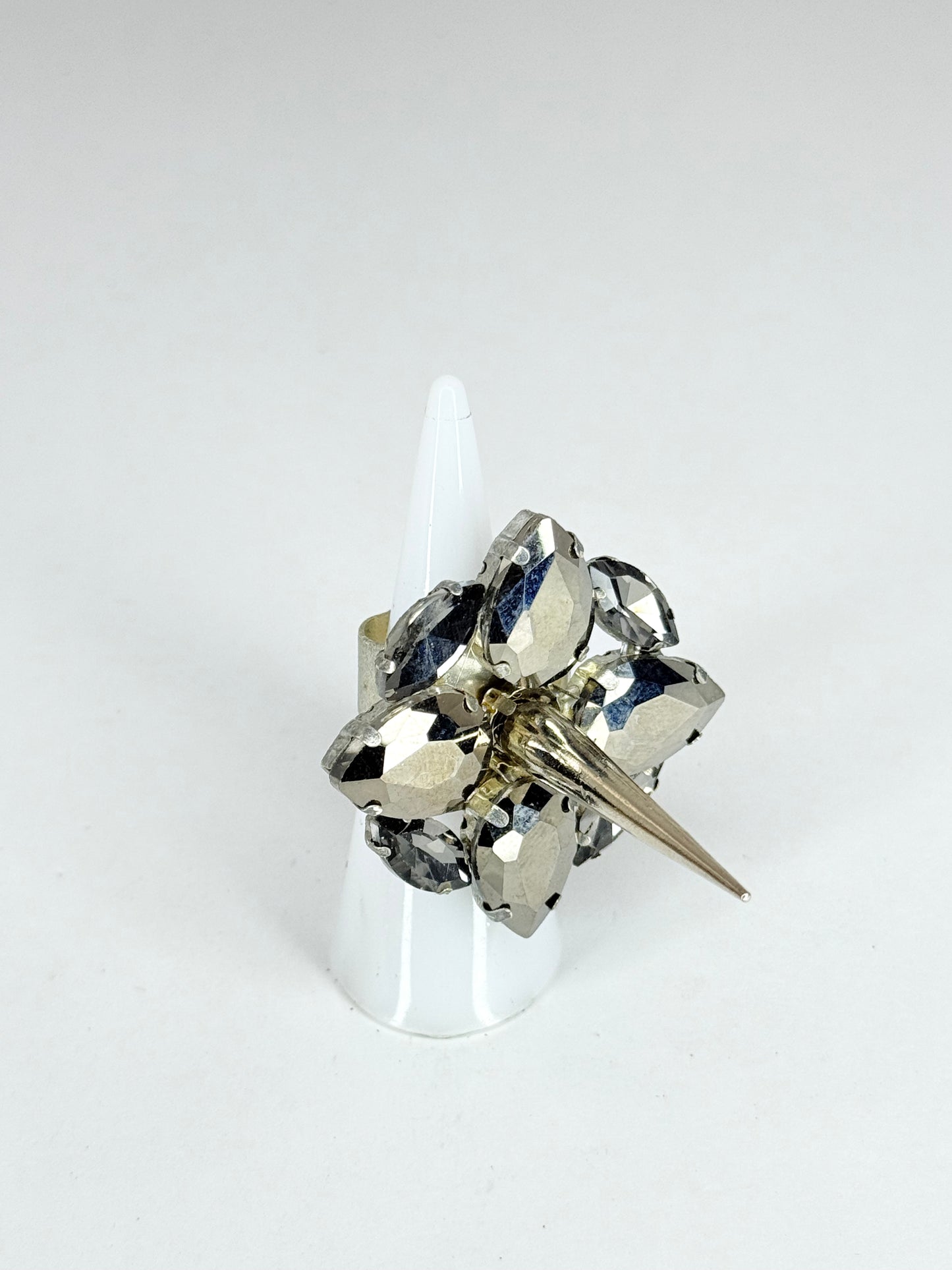 Gunmetal Grey Spike Ring