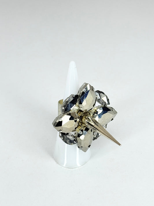 Gunmetal Grey Spike Ring