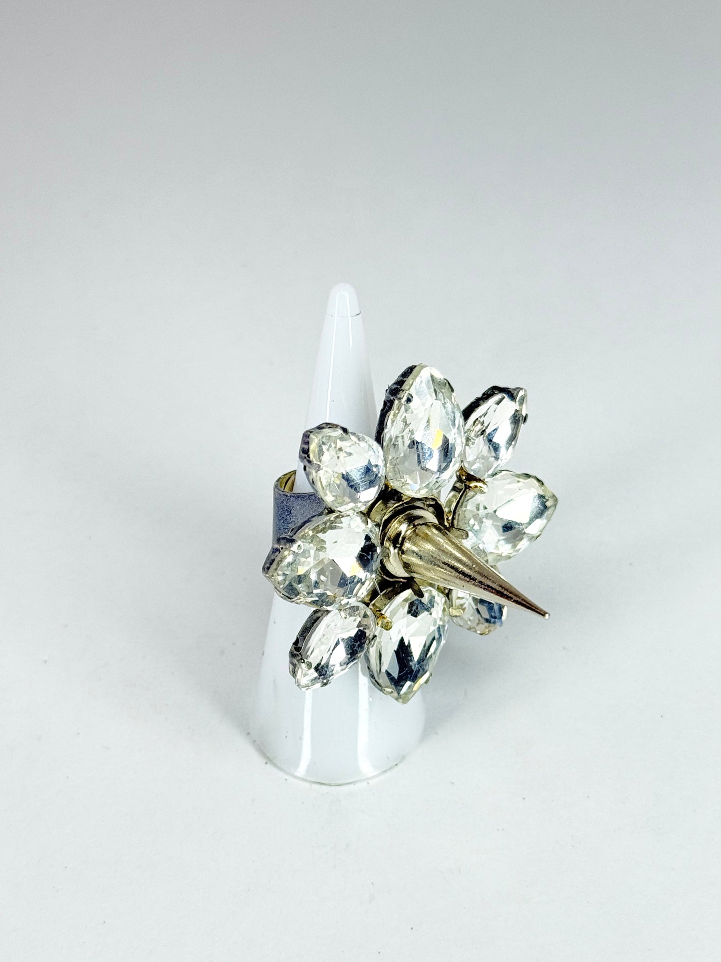 Clear Spike Ring